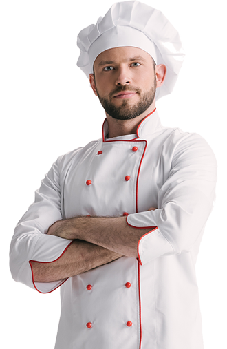 a man in a chef's uniform