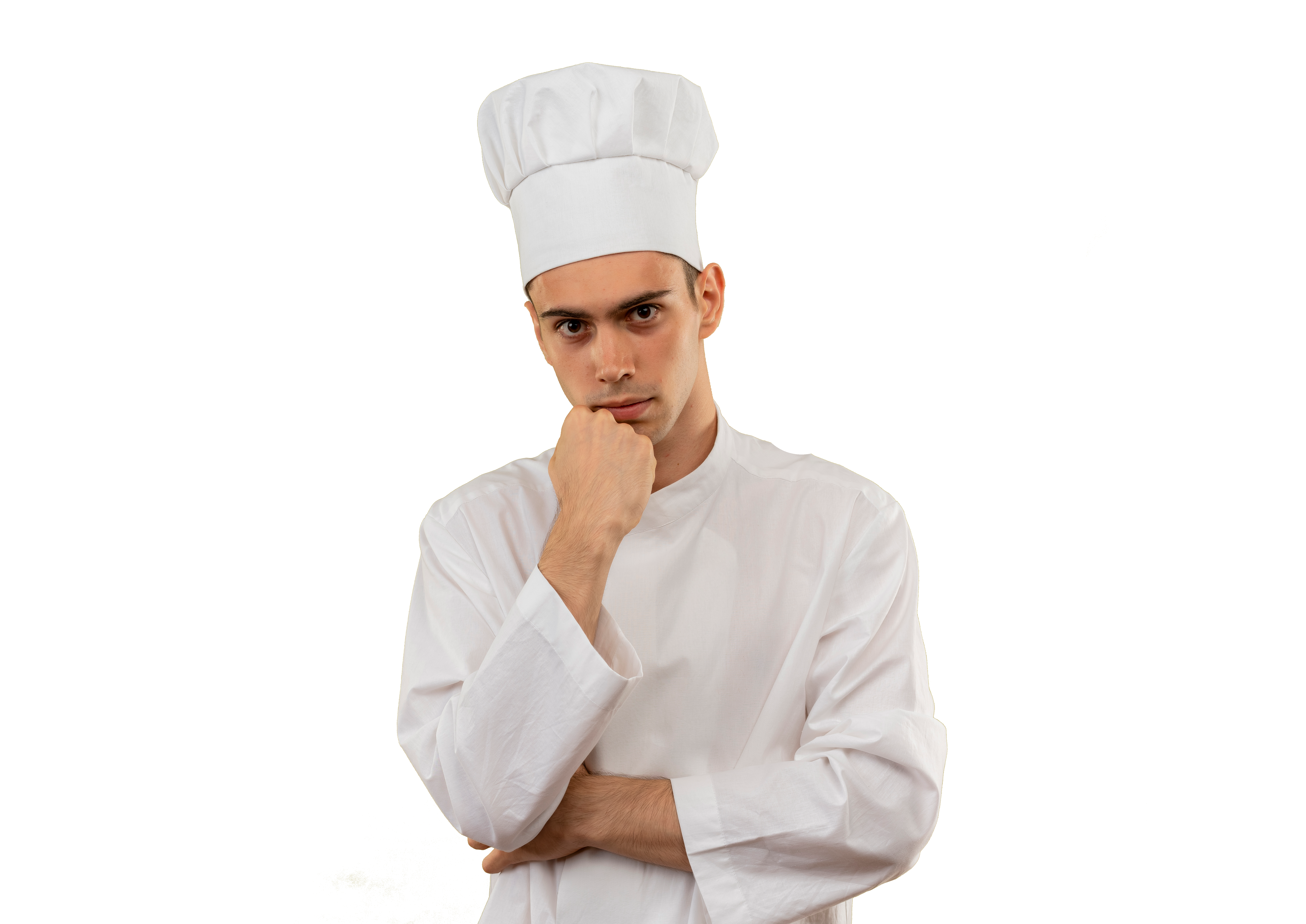 a man in a chef's hat