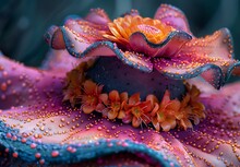 a hat with flowers on it