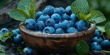 a bowl of blueberries