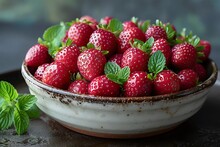 a bowl of strawberries