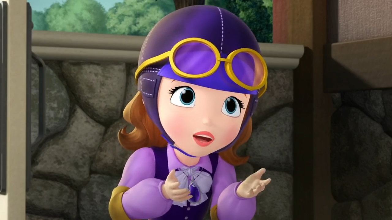 a cartoon of a girl wearing a helmet and goggles