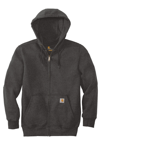 a black hoodie with a logo on it