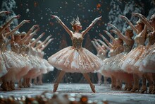 a group of women in tutu dancing