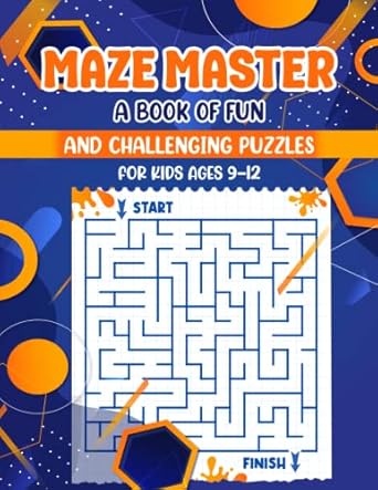 a maze game with orange and blue shapes