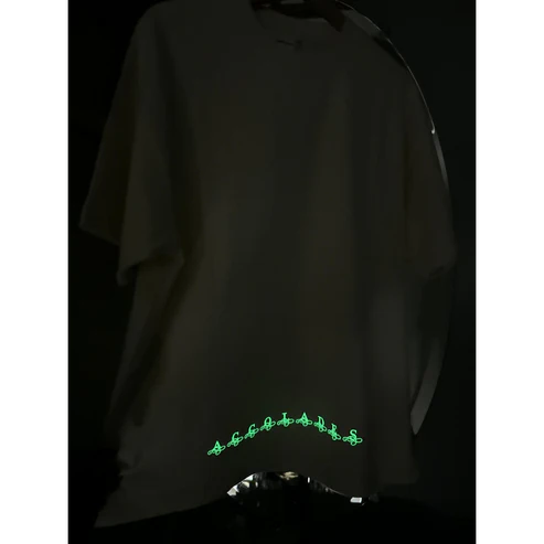 a t-shirt with green glow in the dark