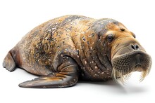 a brown and black walrus