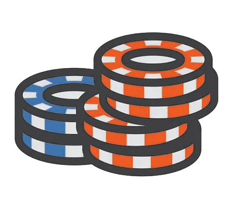 a stack of poker chips