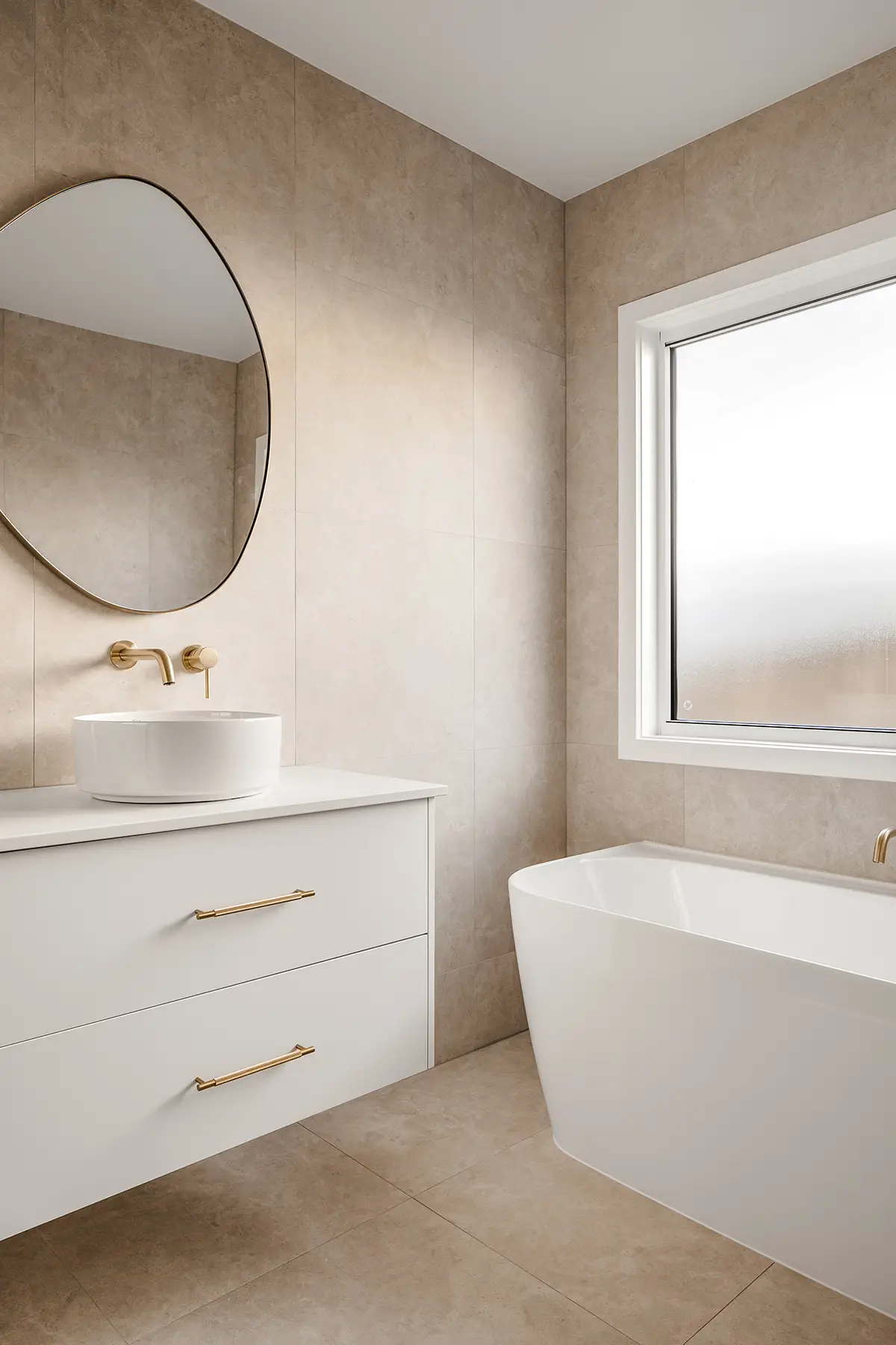 a bathroom with a sink and tub