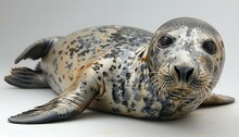 a seal lying on the floor