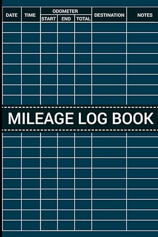a blue and white log book cover
