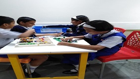 a group of girls playing a game