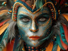 a person with face paint