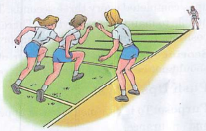 a group of women running on a track