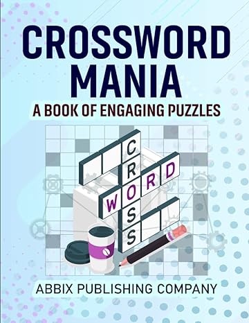 a book cover with a crossword puzzle