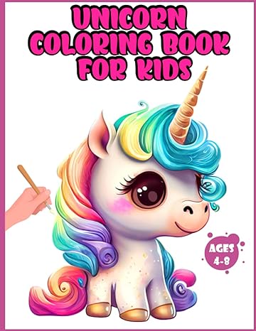 a book cover with a unicorn
