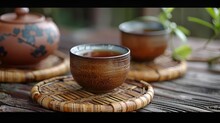 a cup of tea on a table