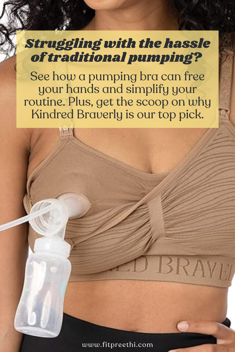 a breast pump being pumping breast milk
