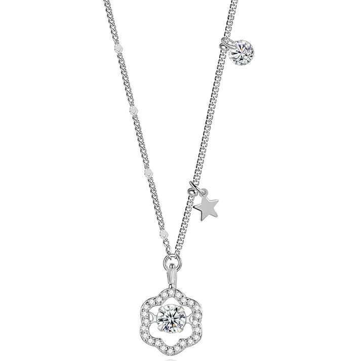 a necklace with a pendant and a star