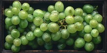 a bunch of green grapes