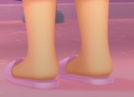 a cartoon legs with flip flops