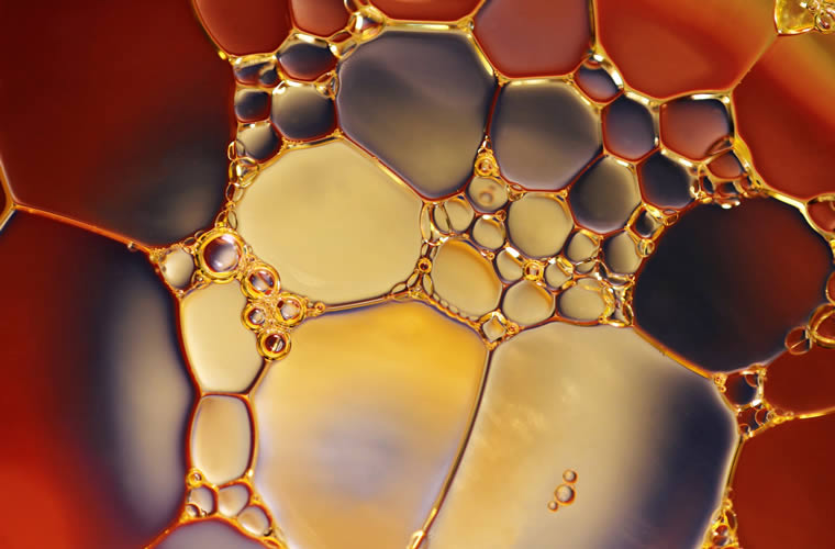 a close up of bubbles