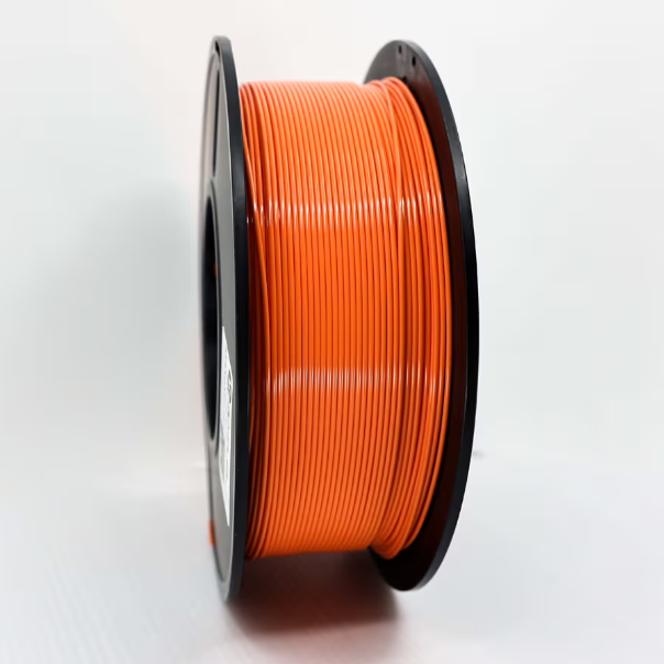 a spool of orange wire