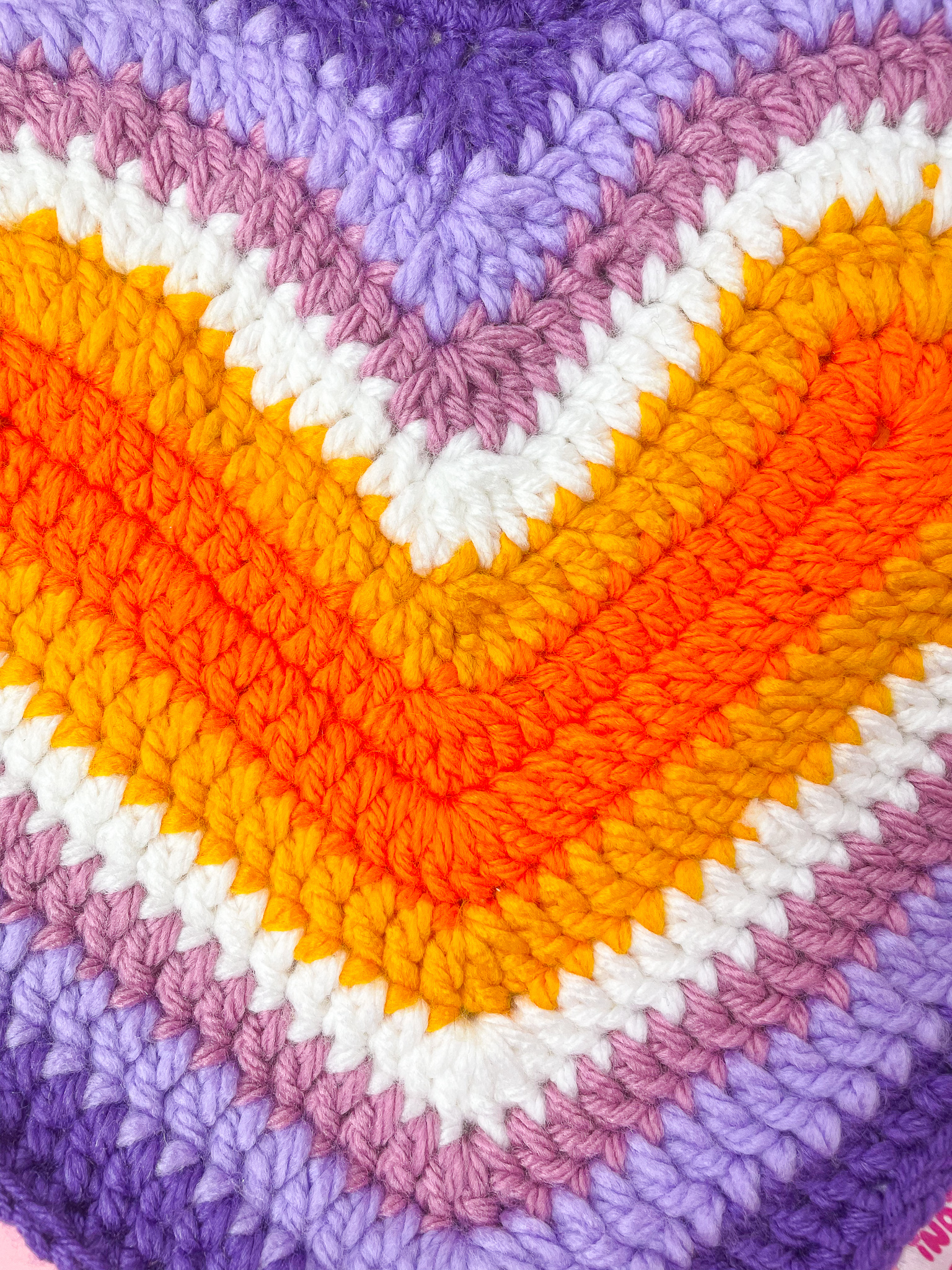 a close up of a knitted blanket