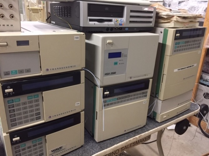 a stack of electronic equipment