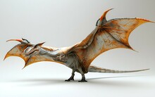 a dragon with wings and tail