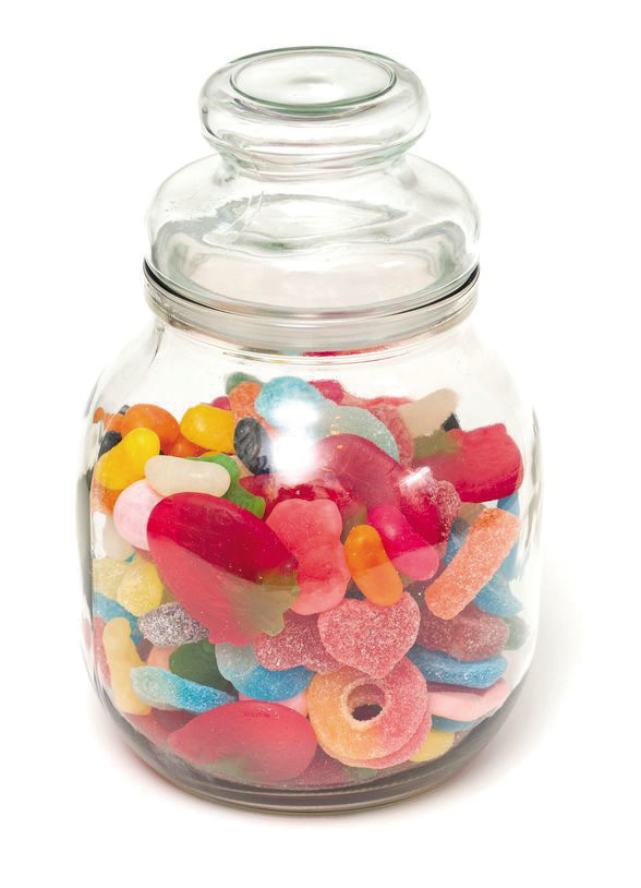 a jar of candy