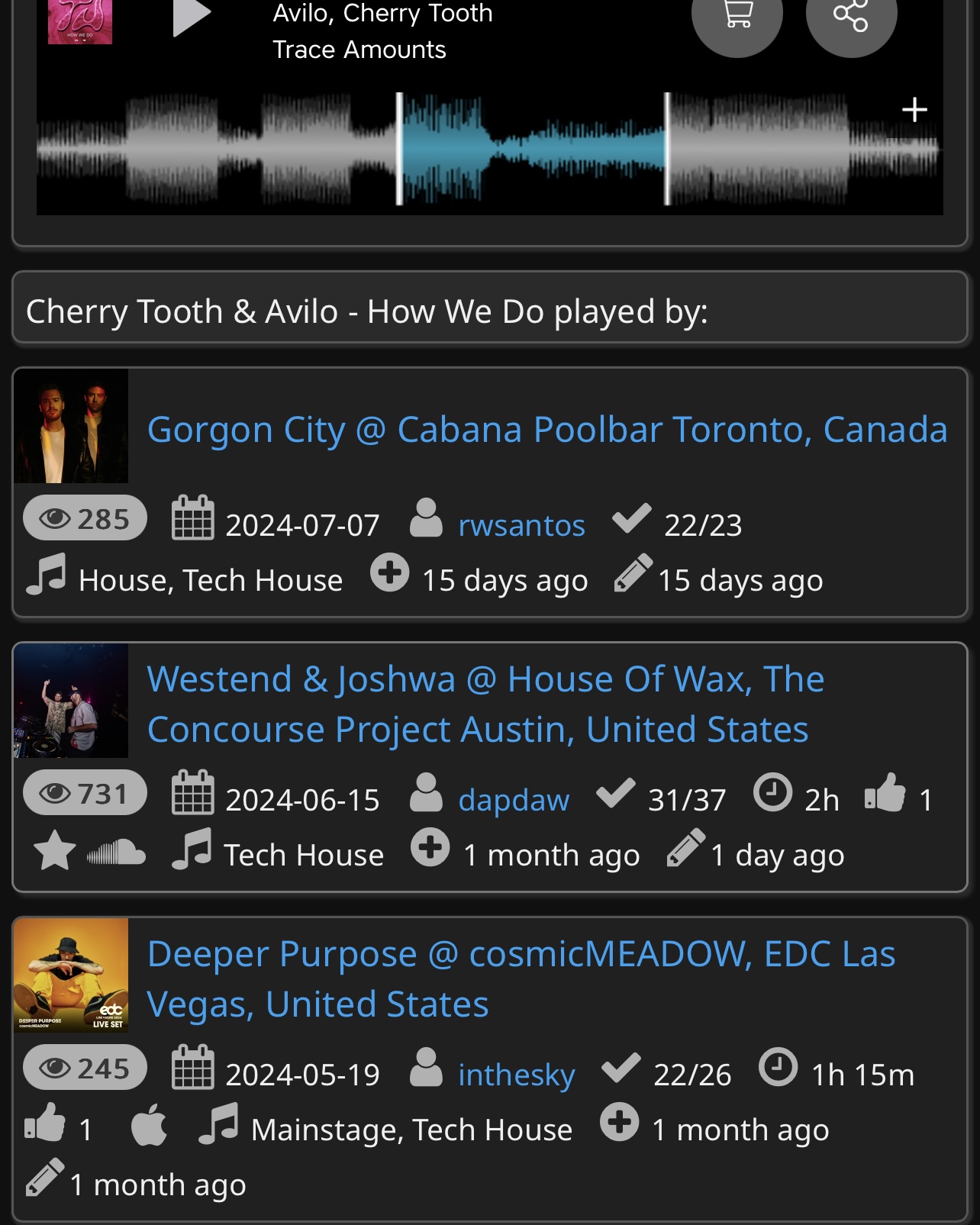 a screenshot of a music player