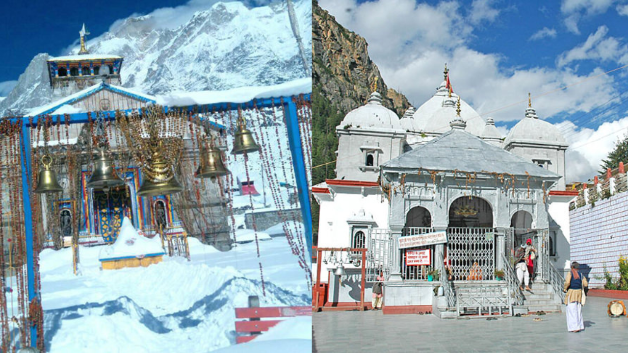 a collage of a temple and a building