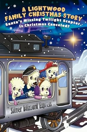 a cartoon of a train with poodles