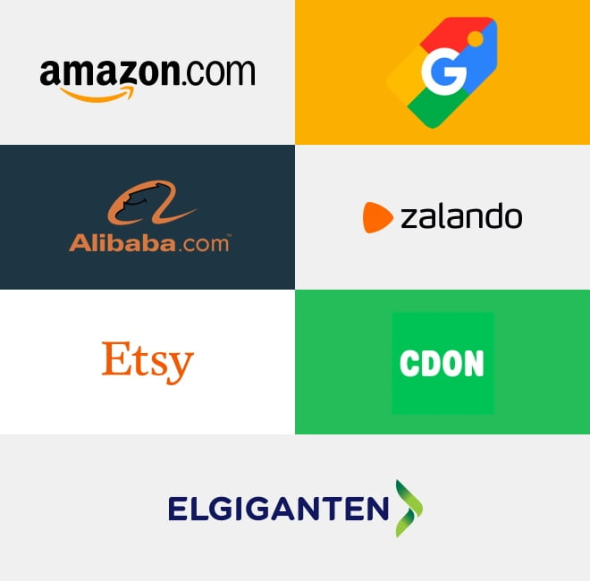 a group of logos on a white background