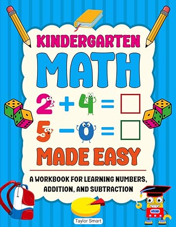 a book cover for a kindergarten math made easy