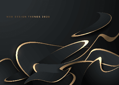a black and gold design
