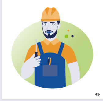 a man wearing a hard hat and overalls