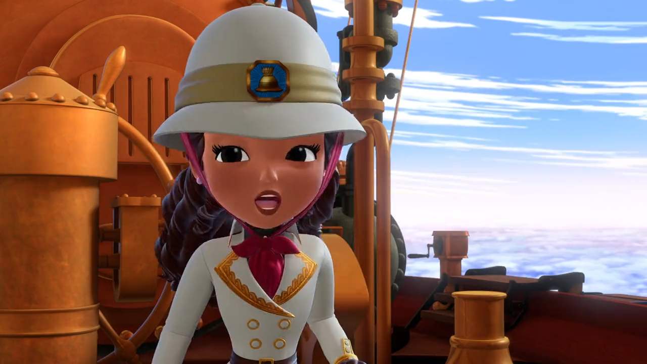 a cartoon character in a white hat