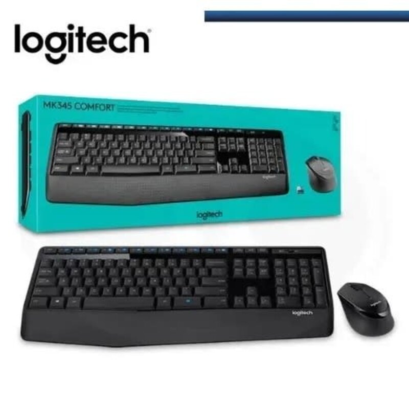 a black keyboard and mouse in a box