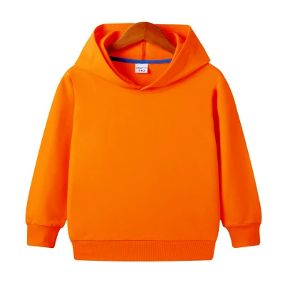 an orange hoodie on a swinger