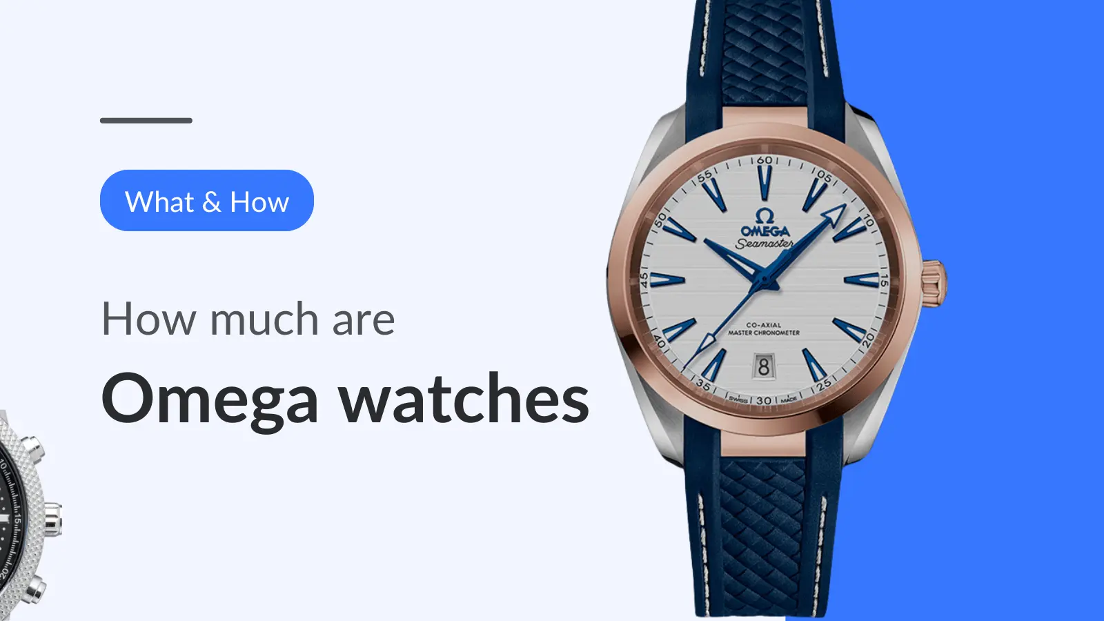 a watch with a blue strap