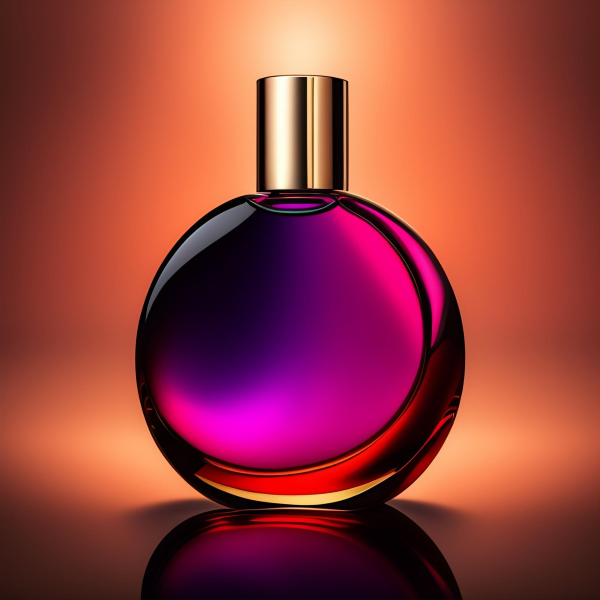 a bottle of perfume on a table