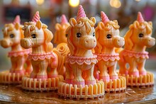 a group of unicorns on a table