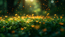 a green plants with orange lights