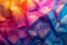 a colorful polygonal background