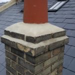 a chimney on a roof