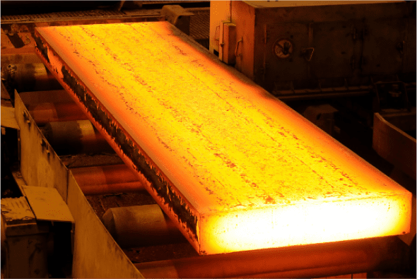 a large rectangular object with a glowing yellow light