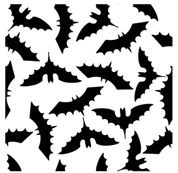 a group of bats on a white background