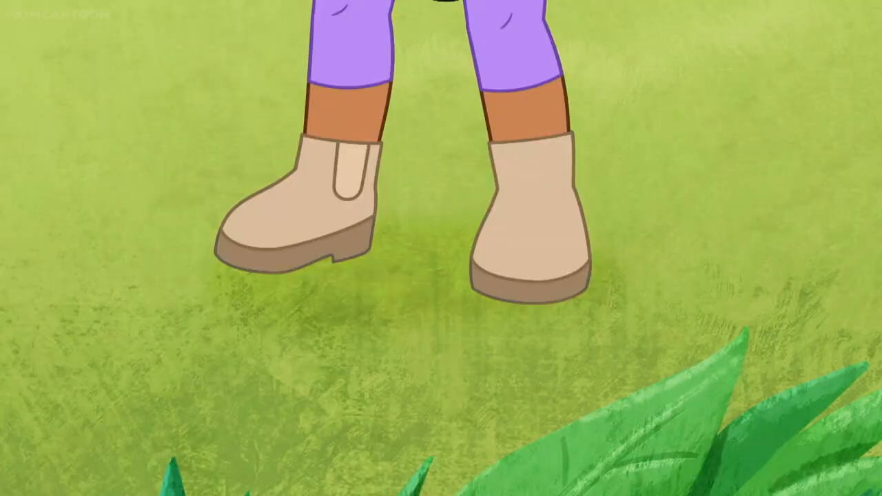 cartoon of a person's legs and feet